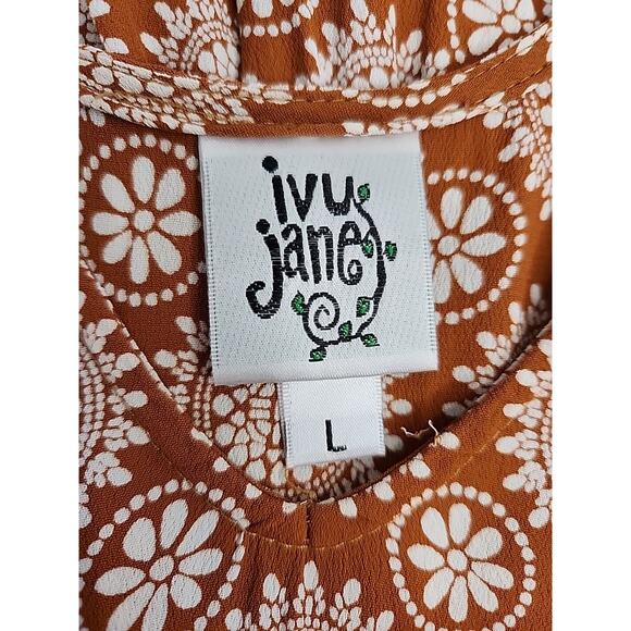 IVY JANE Chiffon Summer Dress or Beach Cover-up Women's Size Large Lightweight - Picture 3 of 7